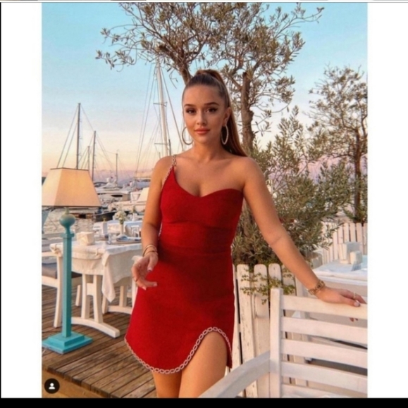 Zara Tweed Mini Dress With Gold Chain Trim NWT Bloggers Favorite 😍 - Picture 2 of 16